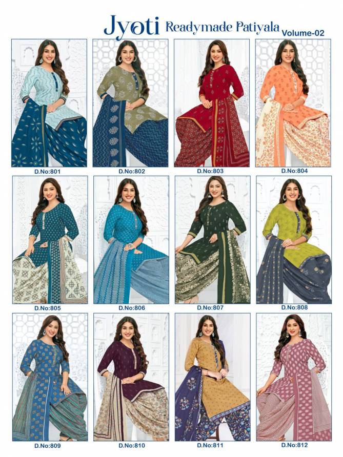 Jyoti Patiyala Vol 2 By Kcf Cotton Printed Patiala Readymade Dress Wholesale Price In Surat 
